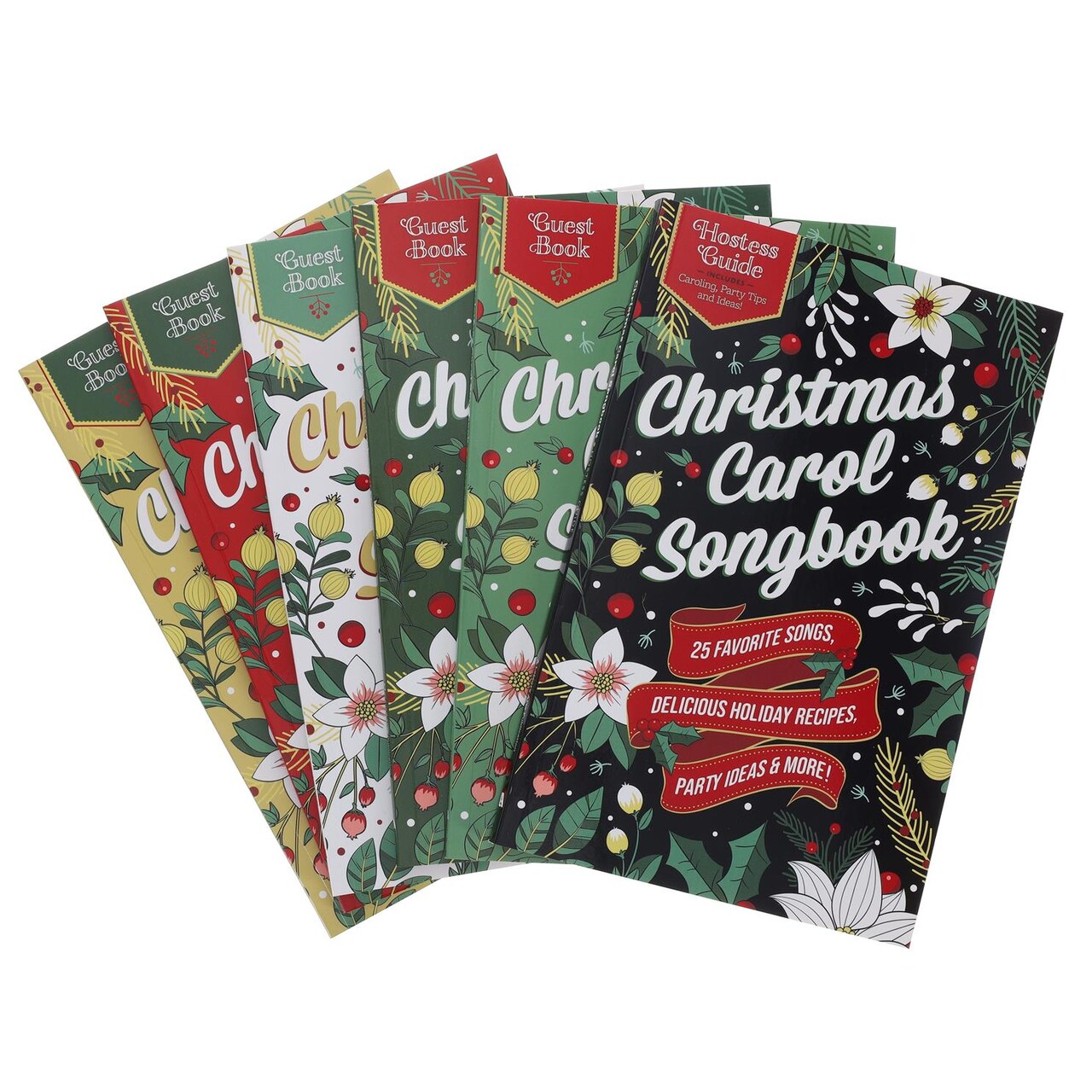 Leisure Arts Christmas Books 6 Piece Set - Comprehensive Christmas Carol Song Book for Music Enthusiasts, Christmas Carol, Holiday Box Set, Singalong Book